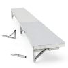 72" x 12" Folding Concession Shelf, Stainless Steel Drop Down Concession Shelf, Serving Food Shelf Stand Serving for Concession Windows, Restaurant-2