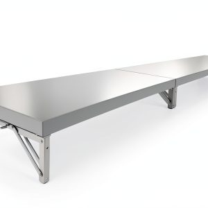 72" x 12" Folding Concession Shelf, Stainless Steel Drop Down Concession Shelf, Serving Food Shelf Stand Serving for Concession Windows, Restaurant-0