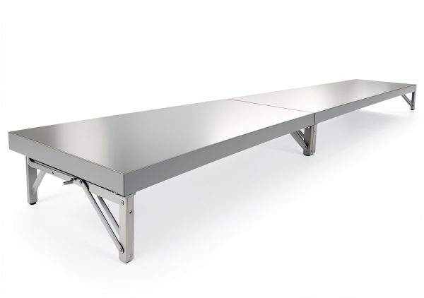 72" x 12" Folding Concession Shelf, Stainless Steel Drop Down Concession Shelf, Serving Food Shelf Stand Serving for Concession Windows, Restaurant-0